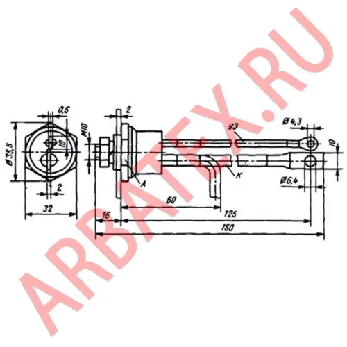Т25-14 тиристор фото 3 Т25-14 тиристор фото 3