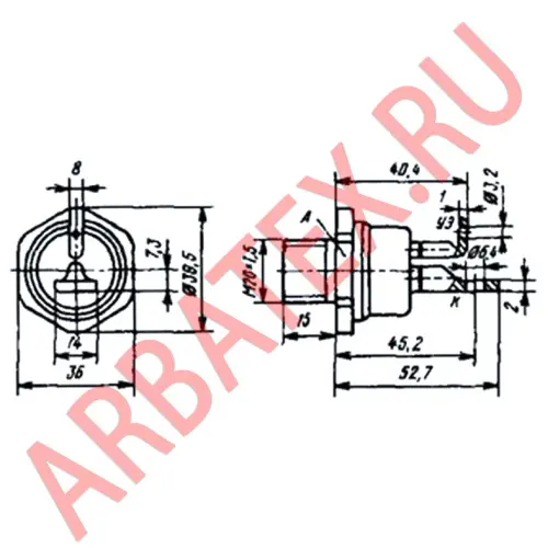 Т15-80-16-423 тиристор фото 3