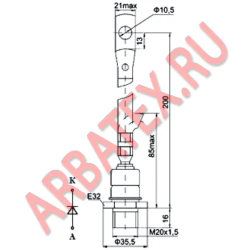 2Д161-200Х-12 диод фото 3 2Д161-200Х-12 диод фото 3