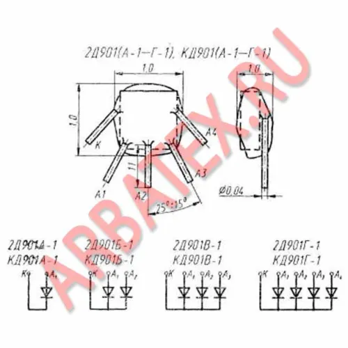 2Д901А1 диодная матрица фото 3 2Д901А1 диодная матрица фото 3