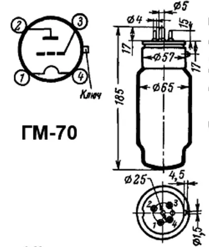 ГМ-70 модуляторный триод фото 3 ГМ-70 модуляторный триод фото 3