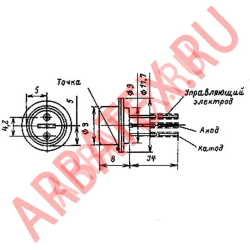КУ101А тиристор фото 2