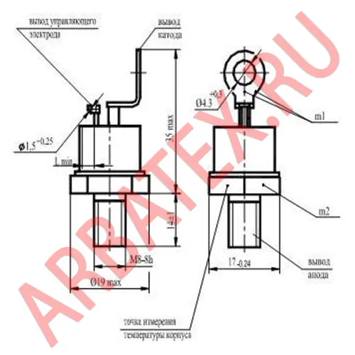2Т132-50-3 тиристор фото 3
