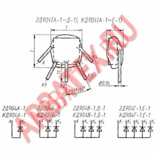 2Д904Б1 диодная матрица фото 3 2Д904Б1 диодная матрица фото 3
